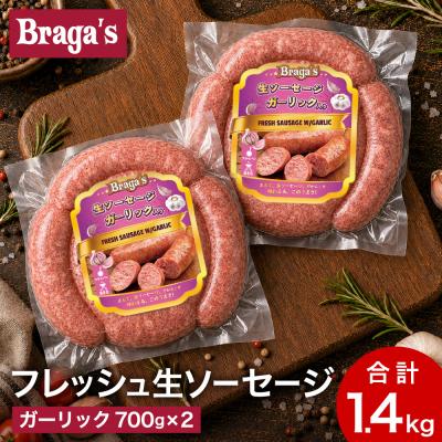ふるさと納税 関市 ブラガスソーセージセット・ガーリック/バーベキュー キャンプ 冷凍 焼肉 ソーセージ