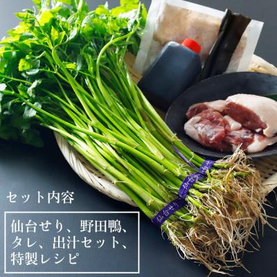 ふるさと納税 名取市 仙台せり鍋セット 野田鴨 漁亭 浜や 野田鴨で食す 2〜3名|21_hmy-160101 |  | 02