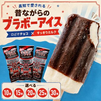 ふるさと納税 佐川町 <ブラボーアイス・10本 > チョココーティングアイス ご当地アイス 横畠冷菓