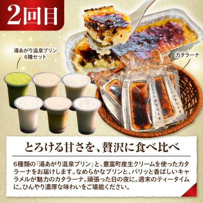 ふるさと納税 豊富町 【4か月定期便】とよとみ牛乳を味わい尽くす定期便 |北海道豊富町 アイス バター プリン カタラーナ |  | 02