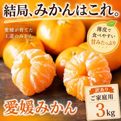ふるさと納税 西予市 <玉宝の味わい 愛媛県産みかん 合計約3kgミカン 蜜柑 ご家庭用