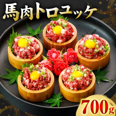 ふるさと納税 八代市 馬肉 トロユッケ 700g (50g×14パック)_306-6834 | 