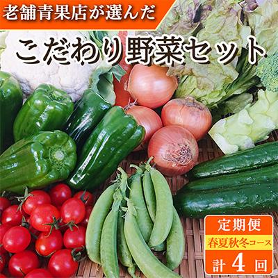 ふるさと納税 時津町 [発送月固定定期便]こだわり野菜セット 7品目以上 詰め合わせ (時津町)全4回