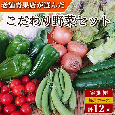 ふるさと納税 時津町 [発送月固定定期便]こだわり野菜セット 7品目以上 詰め合わせ (時津町)全12回