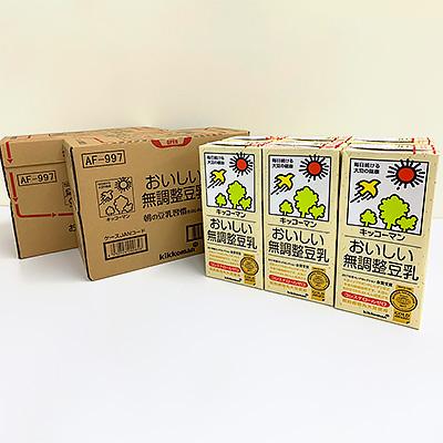 ふるさと納税 瑞穂市 【毎月定期便】キッコーマンのおいしい無調整豆乳1000ml×18本 全3回の画像
