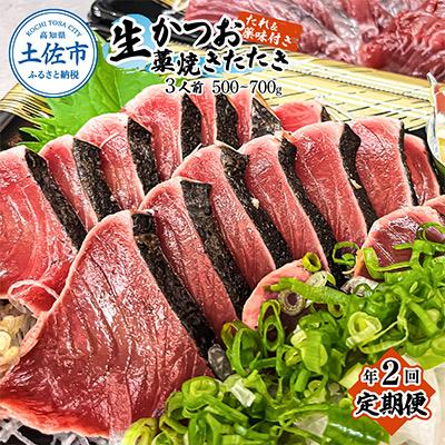 ふるさと納税 土佐市 [発送月固定定期便]初鰹・戻り鰹!本場高知の生鰹藁焼きタタキ![3月・9月 上旬発送]全2回