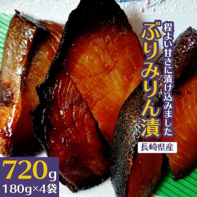 ふるさと納税 松浦市 [発送月固定定期便]ぶりみりん漬(180g×4袋)全4回