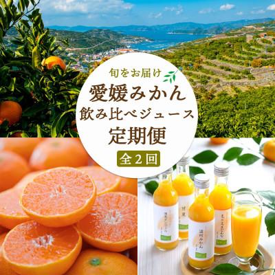 ふるさと納税 八幡浜市 [発送月固定定期便]愛媛みかん&amp;みかんジュース[E25-160]全2回