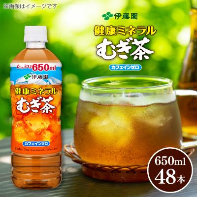ふるさと納税 牧之原市 伊藤園 健康ミネラルむぎ茶 PET 650ml×48本(2ケース)【複数個口で配送】 | 