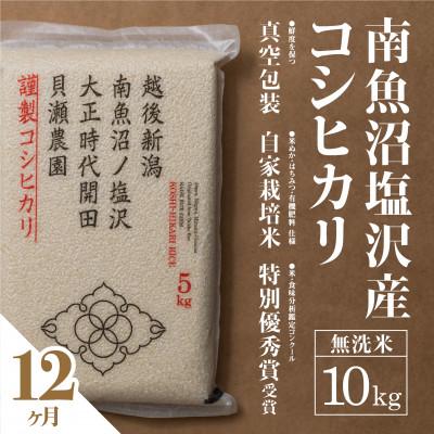ふるさと納税 南魚沼市 【毎月定期便】南魚沼塩沢産コシヒカリ「貝瀬