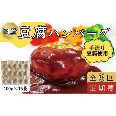 ふるさと納税 あさぎり町 [毎月定期便]豆腐ハンバーグセット(100g×15個)全6回