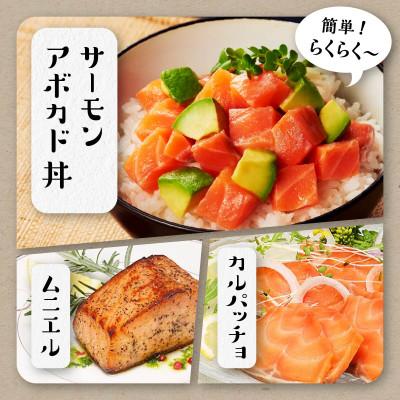 ふるさと納税 白糠町 【3ヵ月毎定期便】エンペラーサーモン【900g】全4回 |  | 02