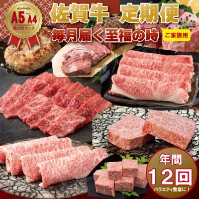 ふるさと納税 小城市 [発送月固定定期便]A5〜A4ランク 佐賀牛 毎月届く至福の時 ご家庭用(小城市)全12回