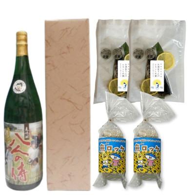 ふるさと納税 松浦市 本格麦焼酎1.8Lと しめ鯖・魚ロッケセット(E-4)[複数個口で配送]