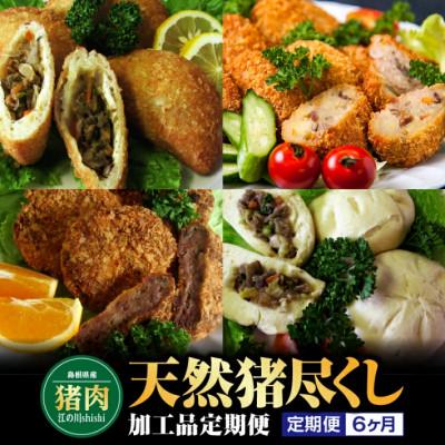 ふるさと納税 江津市 [毎月定期便]天然猪の肉尽くし加工品全6回