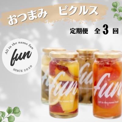 ふるさと納税 唐津市 [毎月定期便][fun]佐賀県産 おつまみピクルスセット全3回
