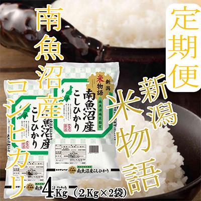 ふるさと納税 南魚沼市 【発送月固定定期便】【米物語●4Kg】南魚沼産コシヒカリ全3回_3