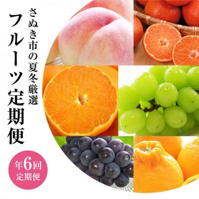 ふるさと納税 さぬき市 [発送月固定定期便]香川県さぬき市 夏冬フルーツ厳選定期便(6回便)全6回