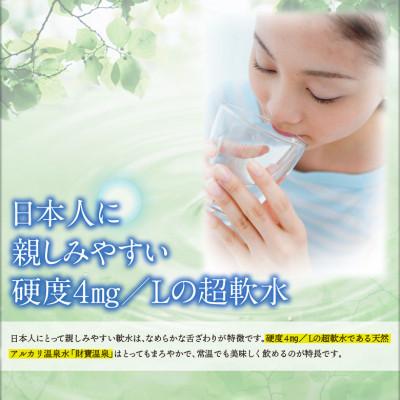 ふるさと納税 垂水市 【毎月定期便】天然アルカリ温泉水 財寶温泉 500ml×25本(垂水市)全3回の画像
