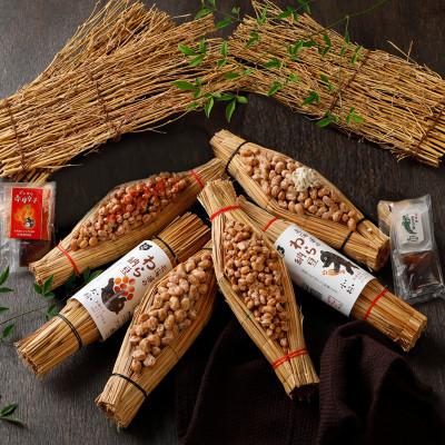 ふるさと納税 登別市 [毎月定期便]北海道わら納豆4種6本セット全3回