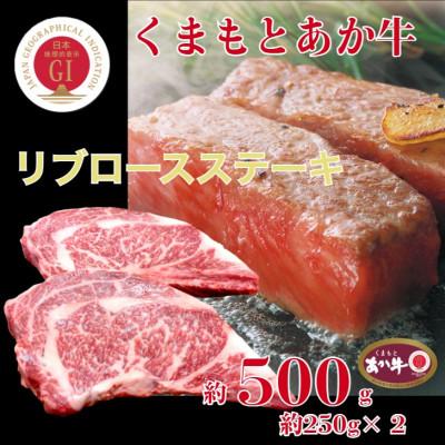 ふるさと納税 山鹿市 [毎月定期便]くまもとあか牛リブロースステーキ約500g全3回