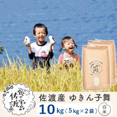 ふるさと納税 佐渡市 [毎月定期便]佐渡島産ゆきん子舞 白米10Kg(5Kg×2袋)〜栽培期間中の農薬5割減〜全6回