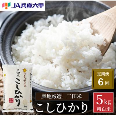 ふるさと納税 三田市 [毎月定期便]三田米コシヒカリ 精米 5kg全6回