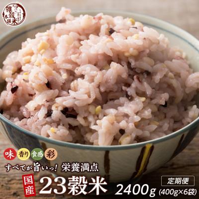 ふるさと納税 静岡市 [毎月定期便]栄養満点23穀米 400g×2袋全3回