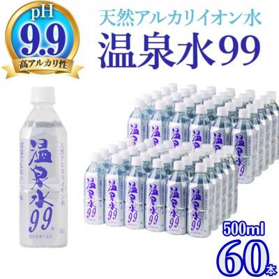 ふるさと納税 垂水市 飲む温泉水/温泉水99(500ml×60本)【複数個口で配送】 | 