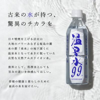ふるさと納税 垂水市 飲む温泉水/温泉水99(1.9L×24本)【複数個口で配送】_2
