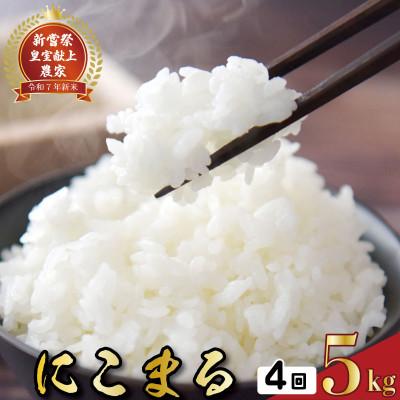 ふるさと納税 安芸市 [毎月定期便]4ヵ月連続でお届け!「にこまる」定期便 5kg 全4回