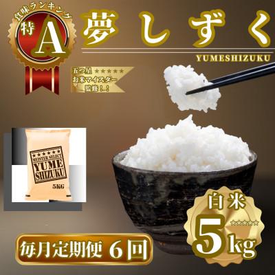 ふるさと納税 佐賀県 【毎月定期便】『夢しずく』白米5kg(佐賀県