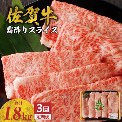 ふるさと納税 玄海町 [毎月定期便]中山牧場 佐賀牛霜降りスライス 600g(肩ロース)[Z119_03]全3回