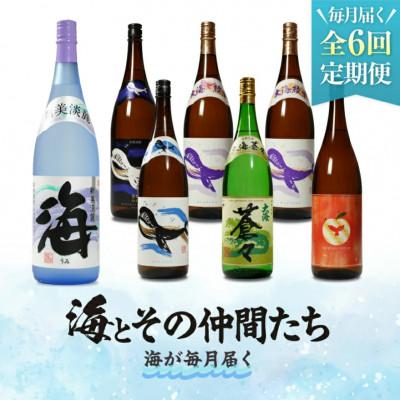 ふるさと納税 鹿屋市 [毎月定期便]「海とその仲間たち」海とおすすめ芋焼酎が毎月届く全6回