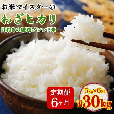 ふるさと納税 伊勢原市 [毎月定期便]5つ星お米マイスター親子がおくる目利きの厳選ブレンド米5kg全6回
