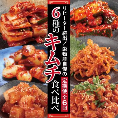 ふるさと納税 泉佐野市 [毎月定期便][リピーター続出]栄物産自慢の定期便 6種のキムチ食べ比べ 099Z245全6回