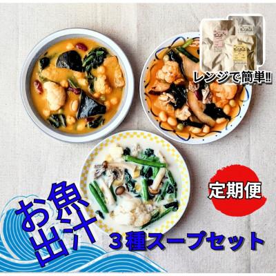 ふるさと納税 七尾市 [毎月定期便]電子レンジで簡単!お魚出汁の旨みと一日の1/3の野菜が摂れる栄養スープ全6回