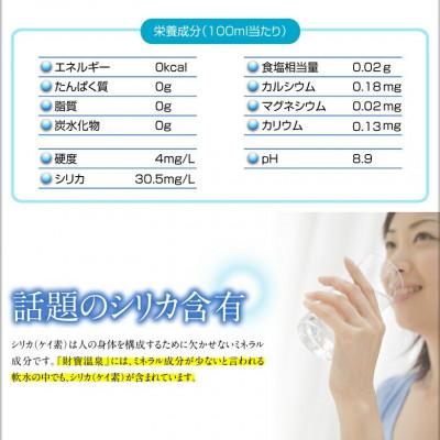 ふるさと納税 垂水市 【毎月定期便】天然アルカリ温泉水 財寶温泉  2L×9本(垂水市)全3回の画像