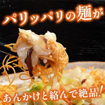 ふるさと納税 南島原市 【毎月定期便】冷凍 長崎皿うどん 4食 具入り(南島原市)全6回_2