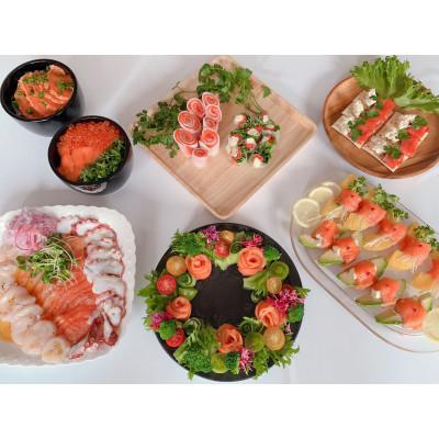 ふるさと納税 長浜市 【毎月定期便】スモークサーモン (切り落とし)100g×5パック全6回の画像