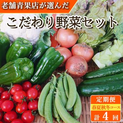 ふるさと納税 時津町 [発送月固定定期便]こだわり野菜セット 7〜8品目 詰め合わせ (時津町)全4回