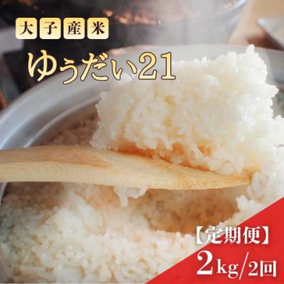 ふるさと納税 大子町 [毎月定期便]大子産米 ゆうだい21 (精米)2kg×全2回
