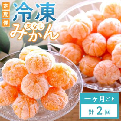ふるさと納税 八幡浜市 [毎月定期便]愛媛県産 冷凍みかん定期便|シャーベット感覚で楽しむ完熟みかん[E25-392]全2回