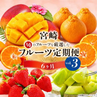 ふるさと納税 宮崎市 [発送月固定定期便]旬のフルーツ6か月定期便Vol.3(M348-T005)全6回