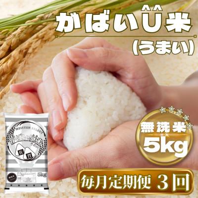ふるさと納税 鳥栖市 [毎月定期便]がばいU米(うまい)[無洗米]5kg(鳥栖市)全3回