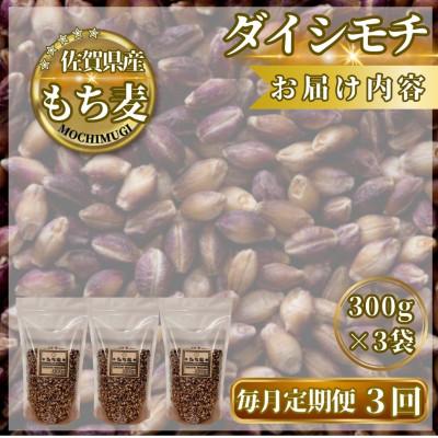 ふるさと納税 鳥栖市 【毎月定期便】【もち麦】ダイシモチ300g×3袋(計900g)(鳥栖市)全3回_3