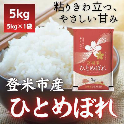 ふるさと納税 登米市 [毎月定期便]宮城県登米市産ひとめぼれ(精米)5kg全2回