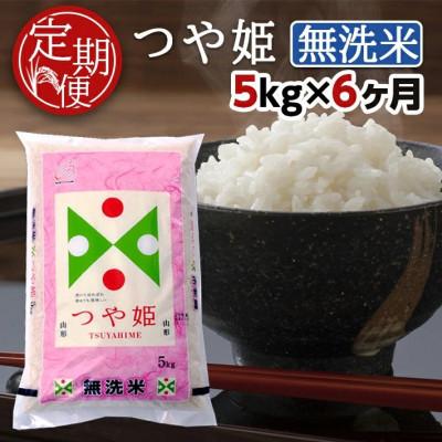 ふるさと納税 酒田市 【毎月定期便】無洗米つや姫5kg全6回 | 