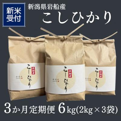 ふるさと納税 村上市 [発送月固定定期便][新米受付]岩船産コシヒカリ6kg(2kg×3袋)1103002N全3回