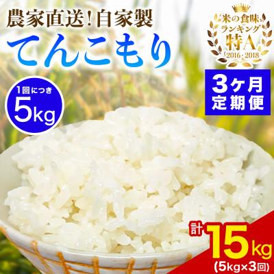 ふるさと納税 伊勢原市 [発送月固定定期便]11月上旬から出荷予定 合計15kg 精米 てんこもり5kg全3回